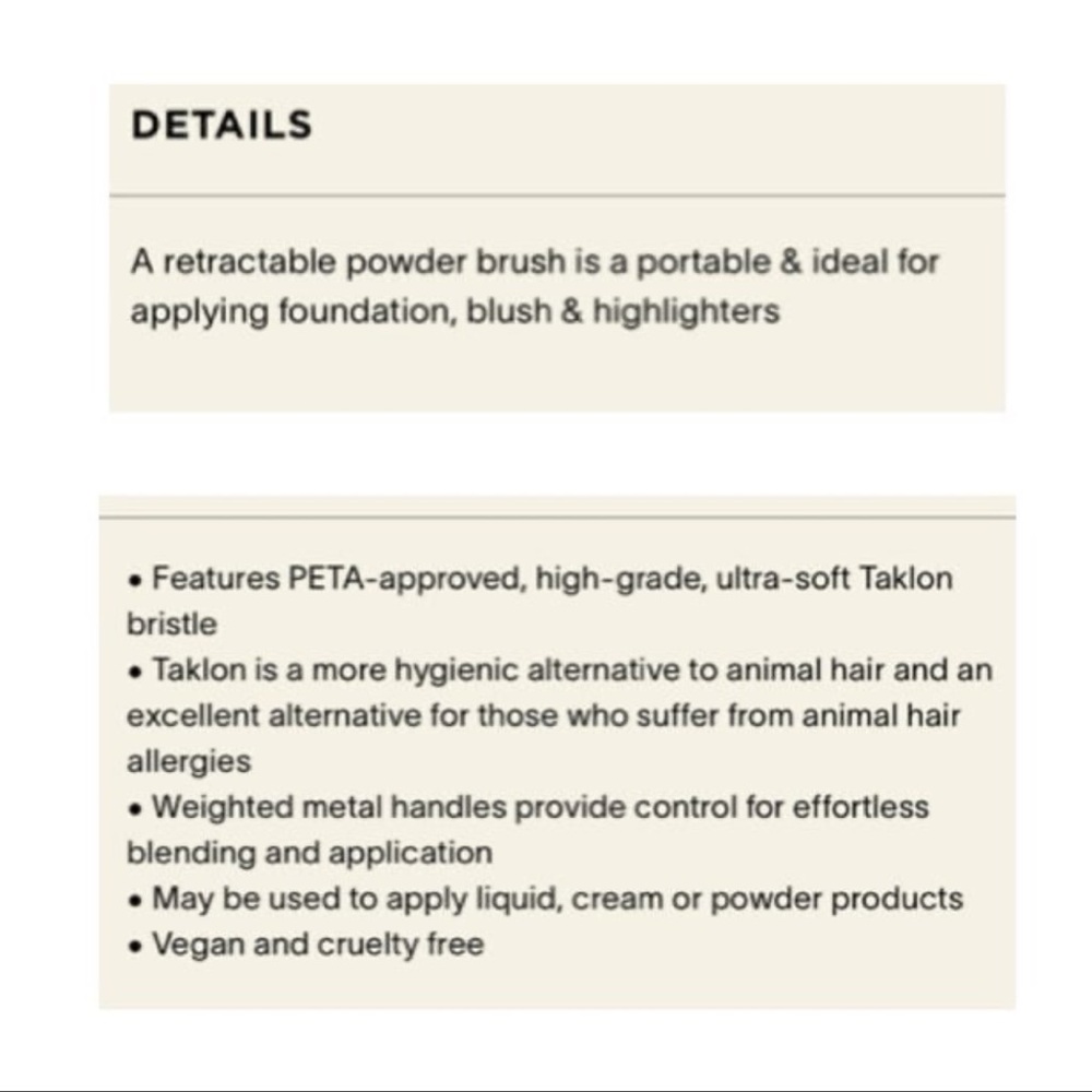 Hourglass Retractable Foundation Brush ~NEW~ - Picture 7 of 9